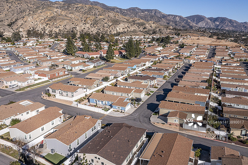 加利福尼亚州橡树岭住宅区图片素材