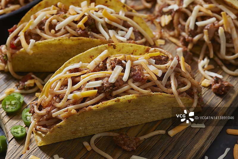 意大利面玉米饼图片素材