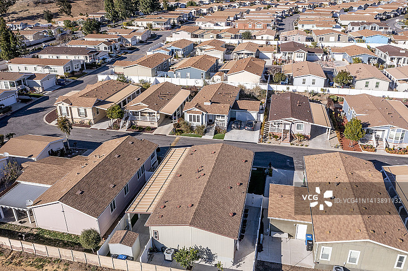 加利福尼亚州橡树岭住宅区图片素材