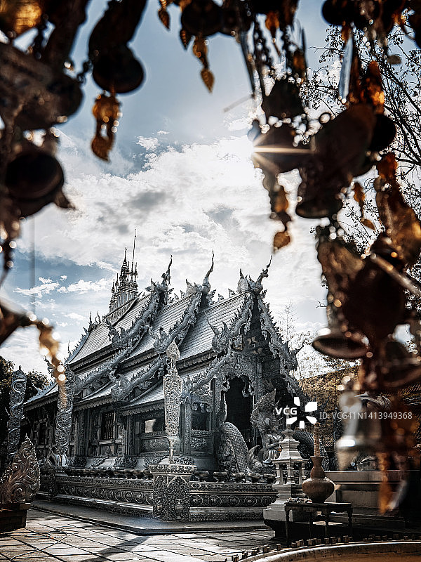 泰国清迈席素潘寺银色圣殿图片素材