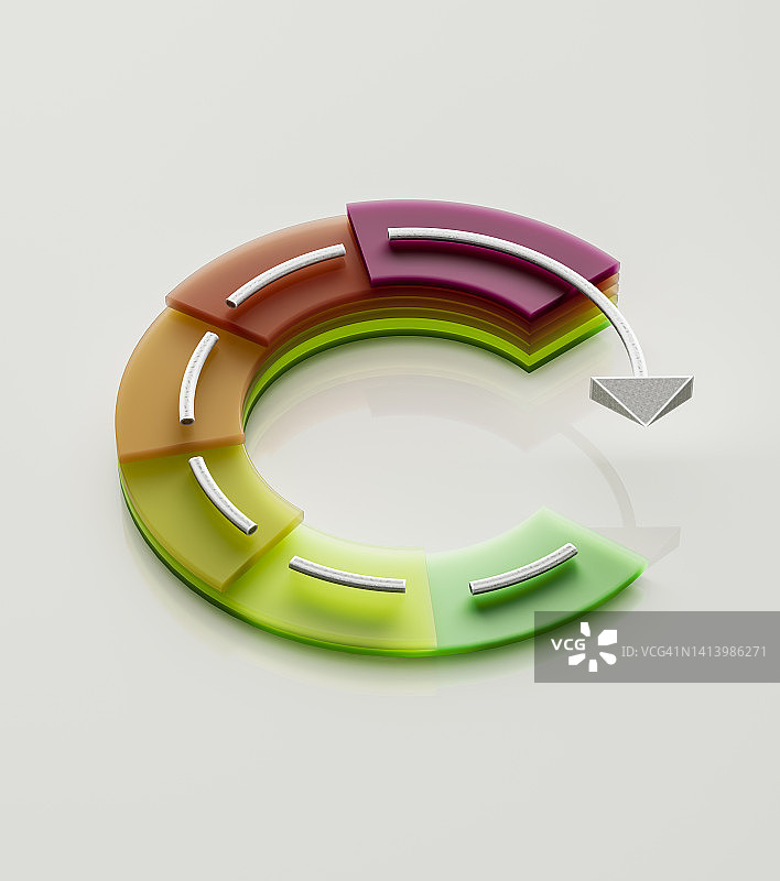 饼状图箭头图片素材