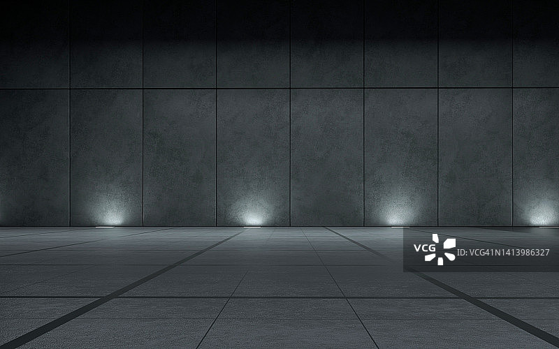 3D混凝土墙背景图片素材