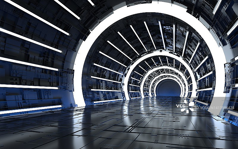 未来建筑内部图片素材