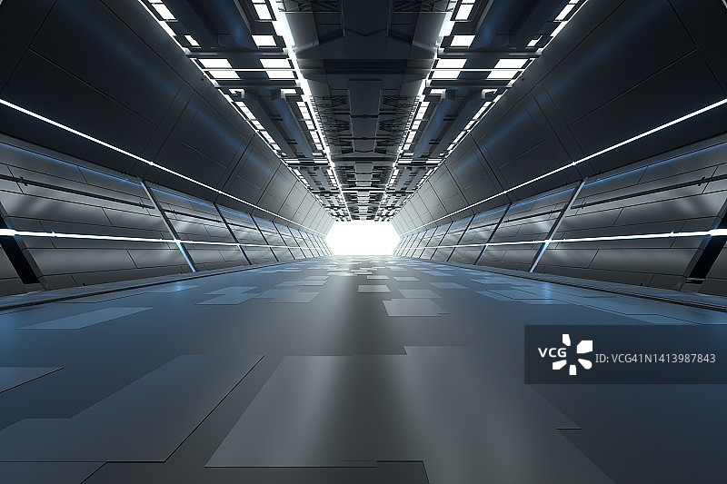 科技感室内空间图片素材