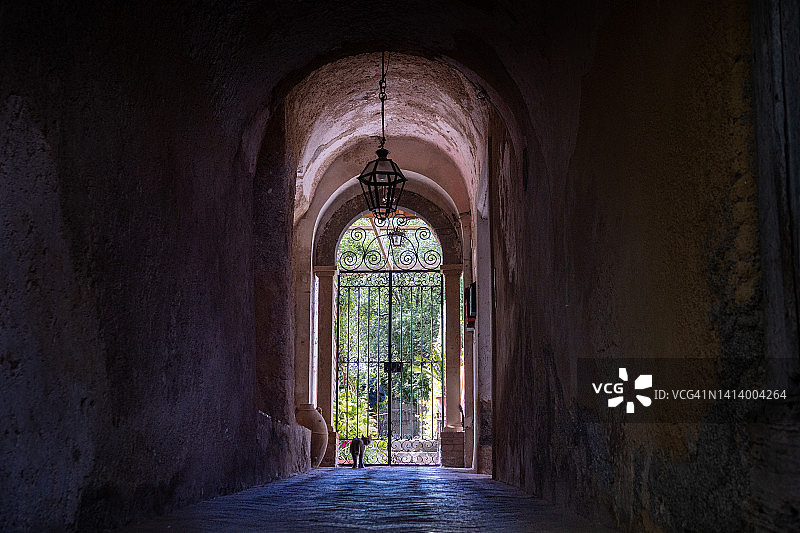 意大利坎帕尼亚萨莱诺阿马尔菲海岸徒步旅行图片素材