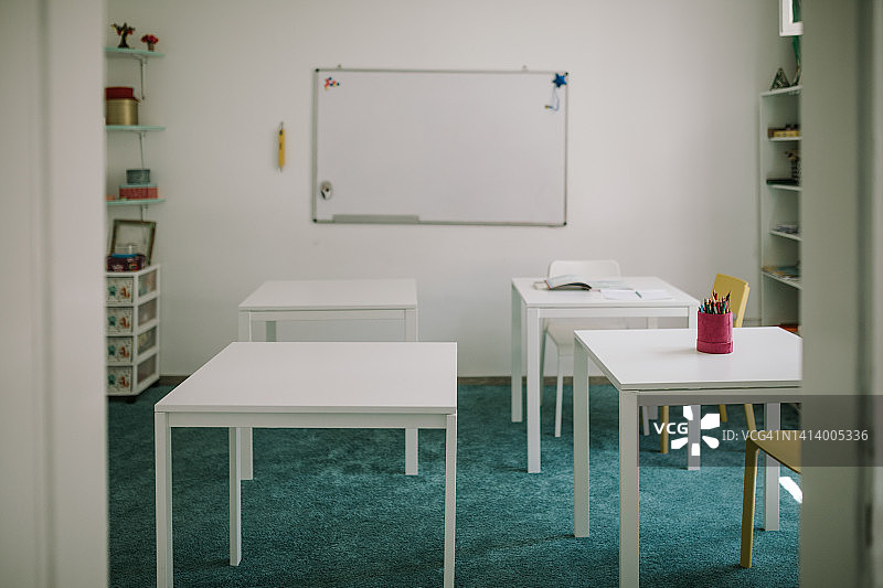 空无一人的幼儿园教室图片素材