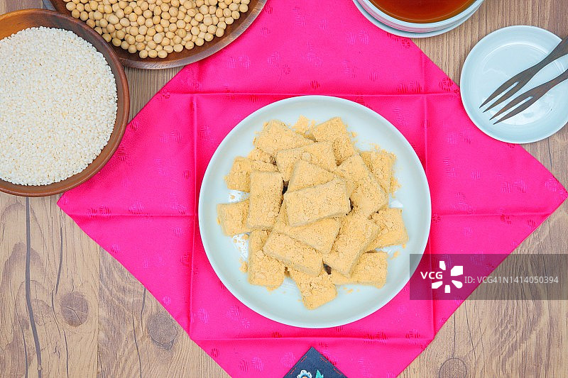 黄豆糕图片素材