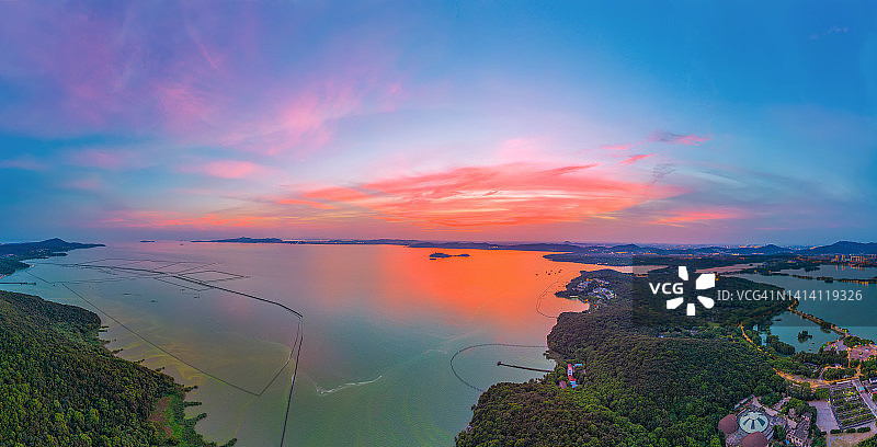 无锡太湖风景区航拍图片素材
