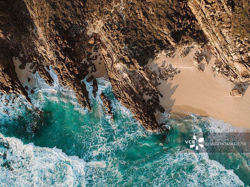 澳大利亚亚林加普因吉杜普海滩的鸟瞰图图片素材