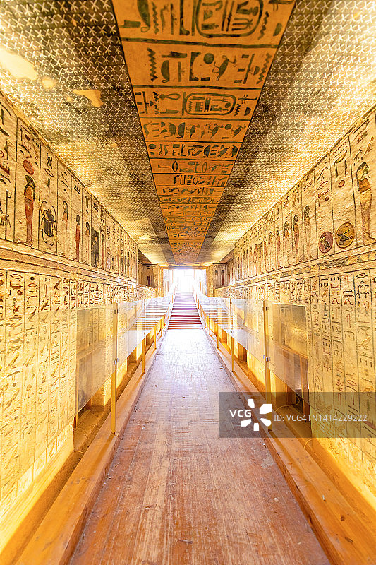 埃及卢克索帝王谷拉美西斯三世陵墓图片素材