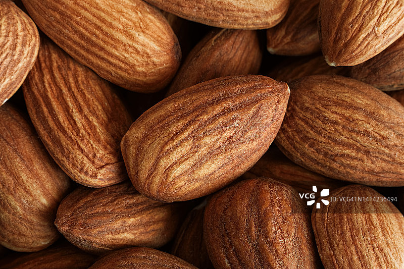 杏仁微距照片食物背景图片素材