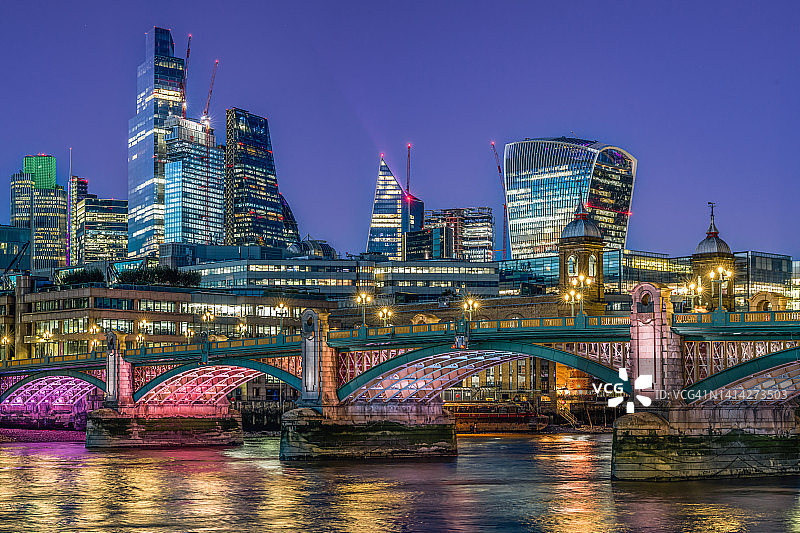 伦敦夜景图片素材