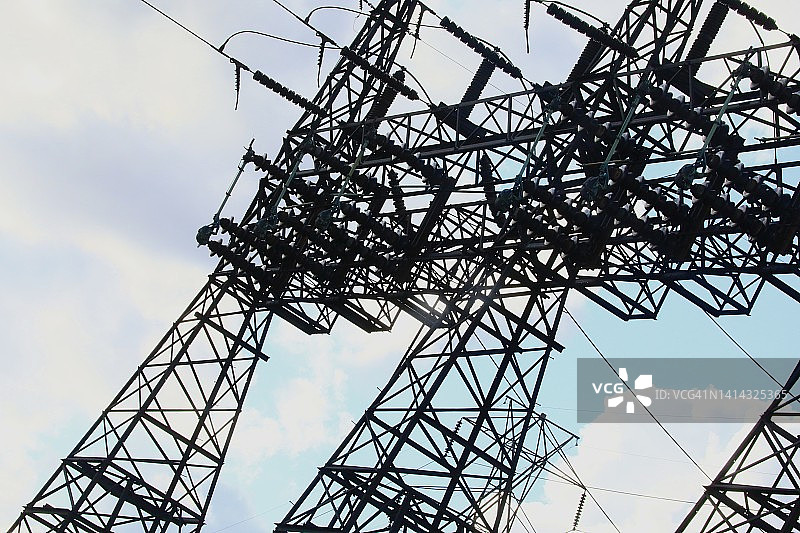 电力网格图片素材