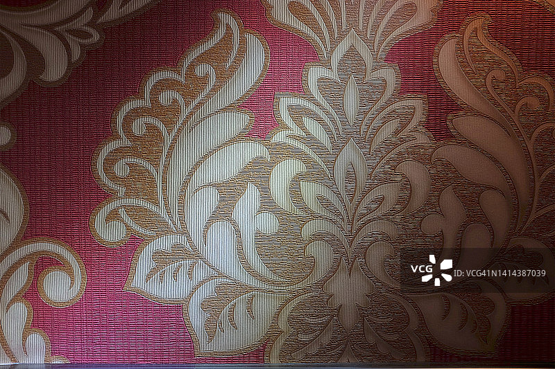 红色大马士革壁纸特写图片素材