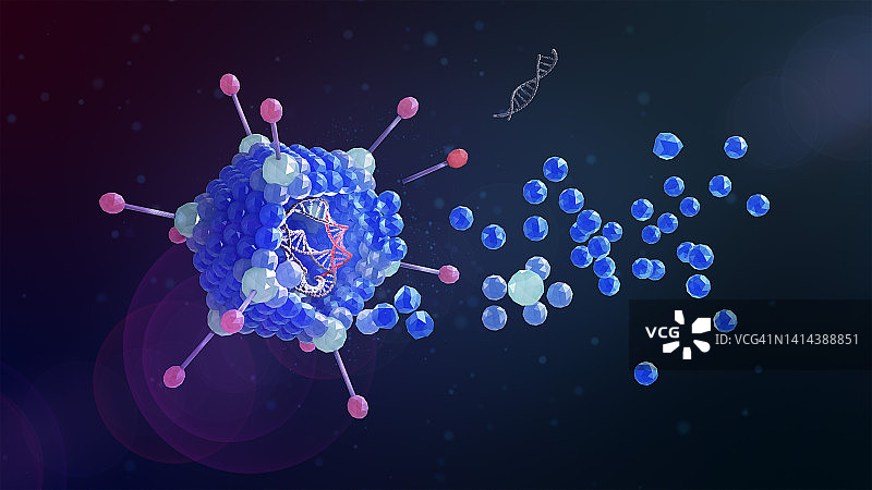 转基因病毒概念图图片素材