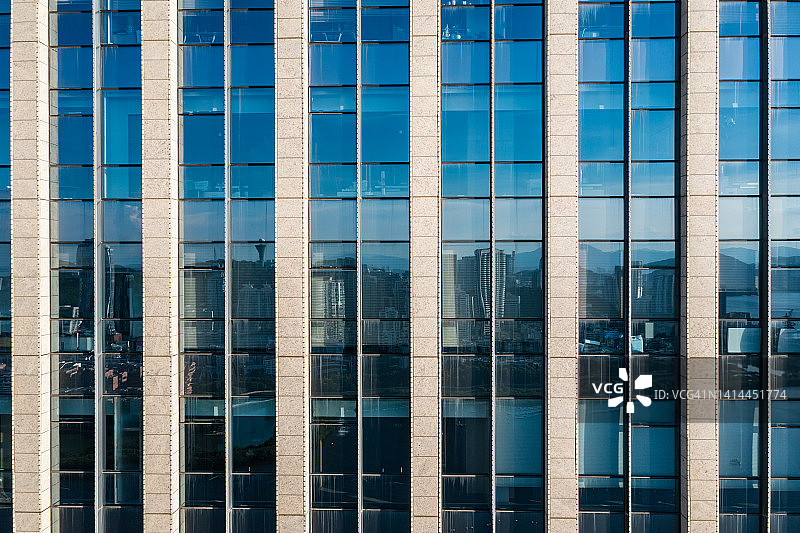 玻璃幕墙航拍图片素材