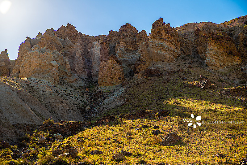 伊朗赞詹省的山路美景图片素材