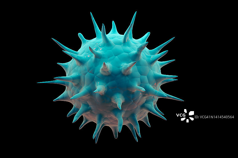 奥密克戎SARS-CoV-2变种图片素材