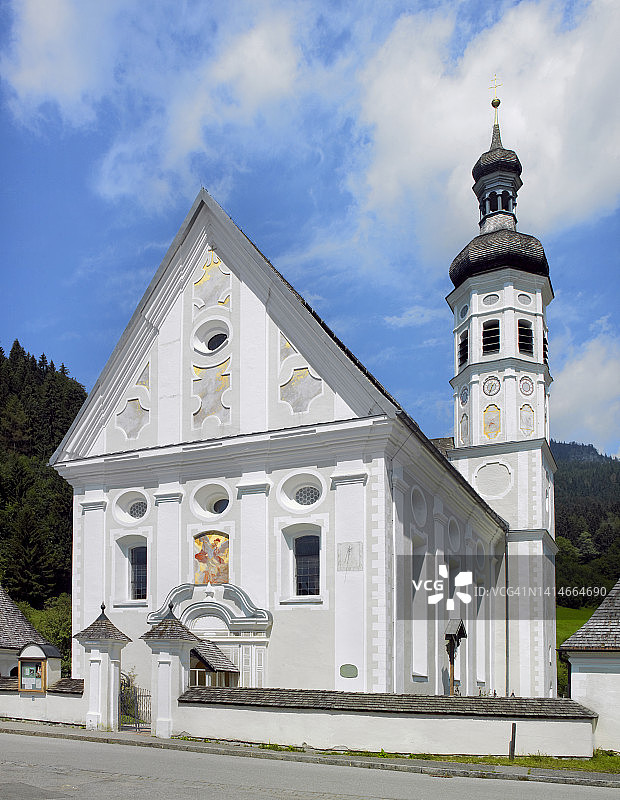上巴伐利亚萨赫灵圣弥额尔天主教教堂图片素材