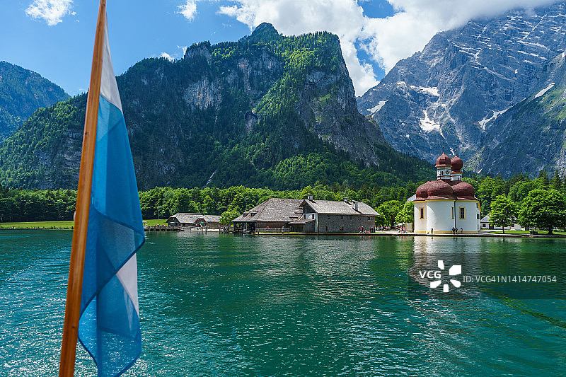 国王湖的圣巴塞洛缪斯教堂图片素材