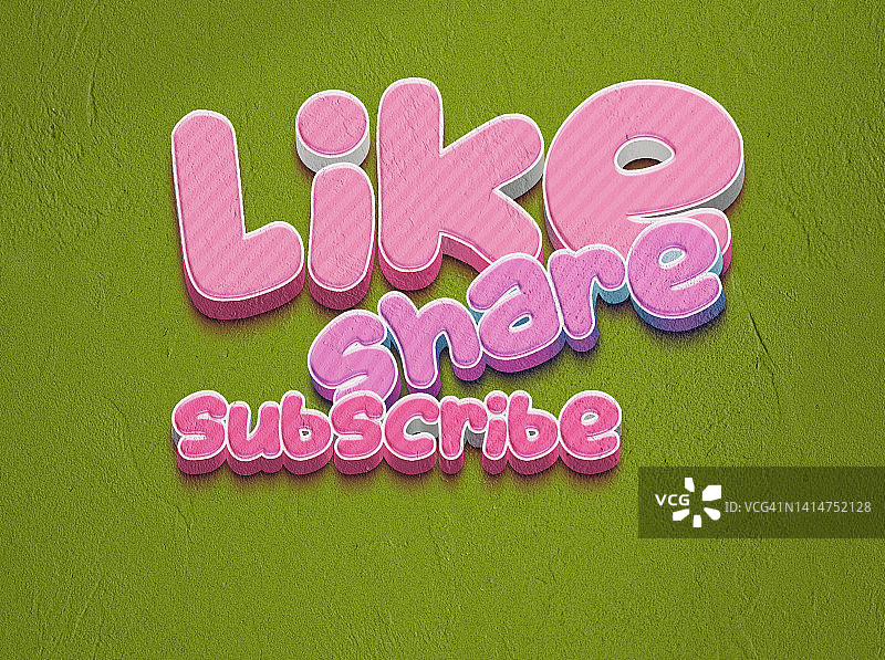 社交媒体概念：分享、点赞和订阅图片素材