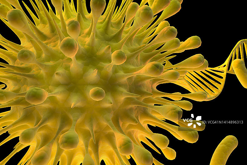 病毒特写图片素材