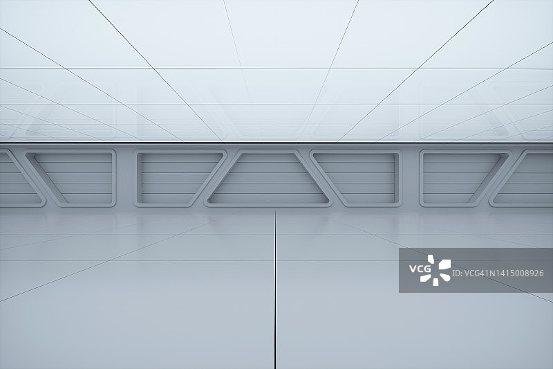 明亮室内建筑的3D渲染图片素材