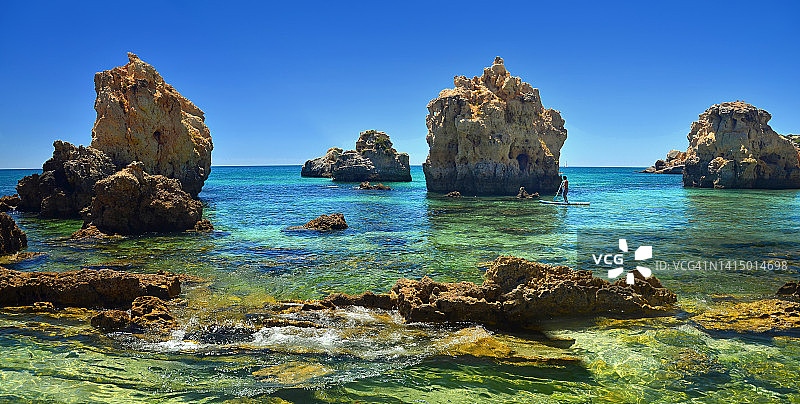 阿尔布费拉阿里费斯海滩全景图片素材