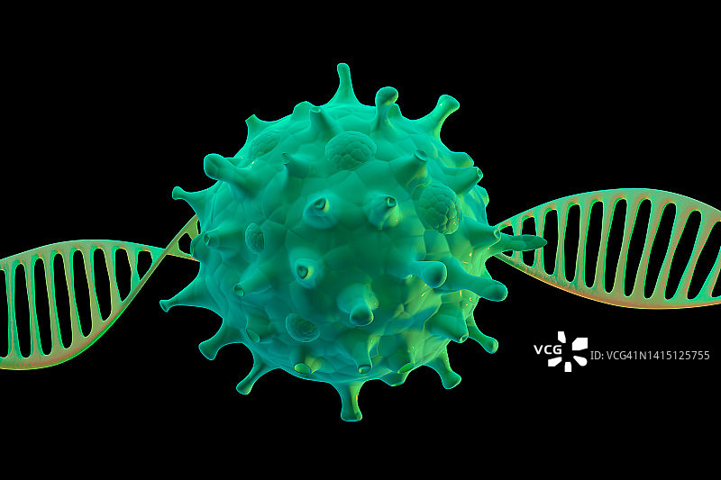感染DNA的病毒图片素材