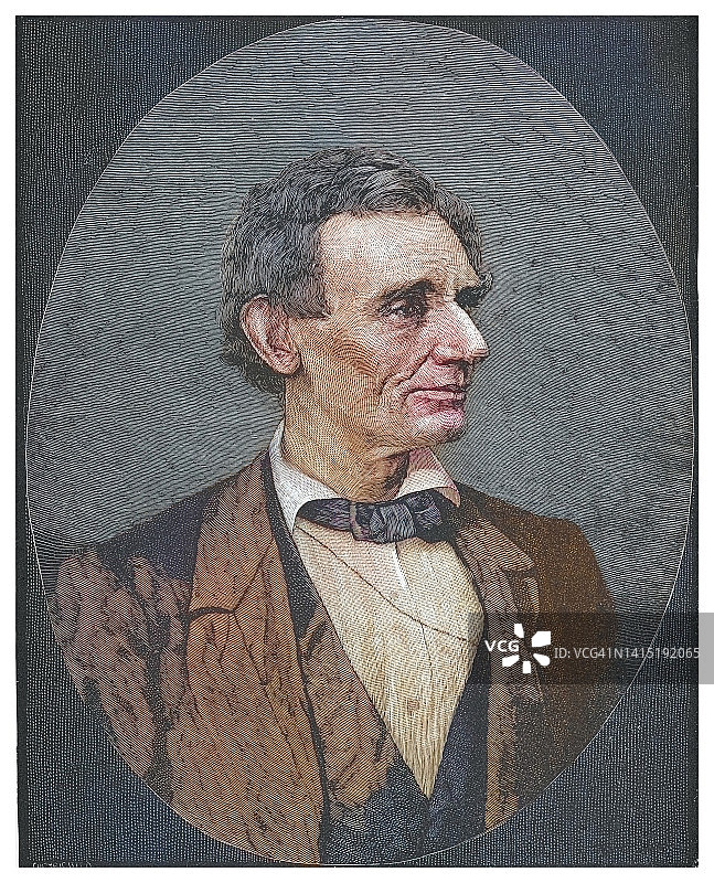 亚伯拉罕·林肯肖像图片素材