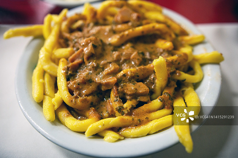 螺旋面配斯卡帕罗酱图片素材