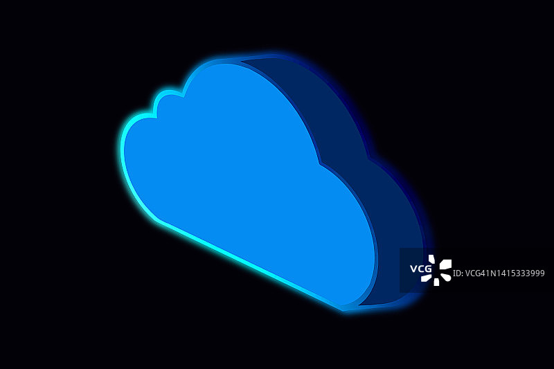 深色背景上的抽象云彩插图图片素材