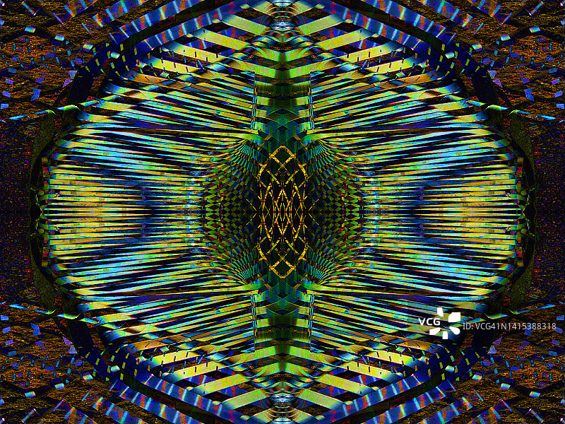 抽象可视化：牛津郡拉德利车站外的圆形金属长凳和阴影图片素材