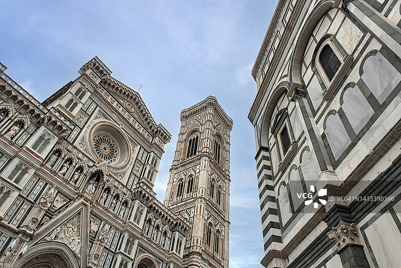 佛罗伦萨大教堂和洗礼堂图片素材