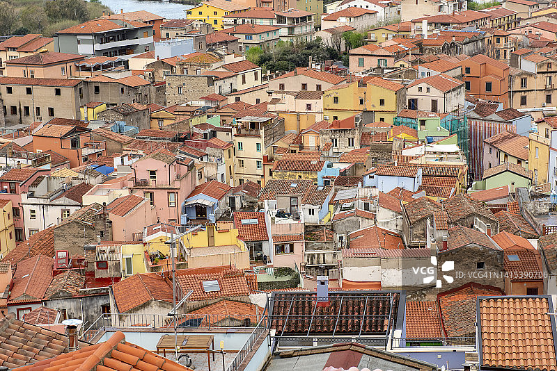 撒丁岛博萨镇图片素材