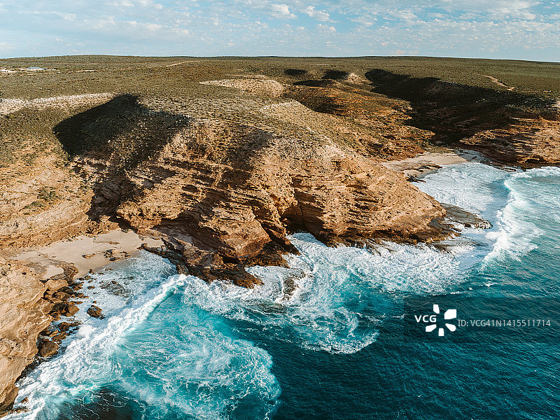 西澳大利亚卡尔巴里鸟瞰图-无人机4K照片图片素材