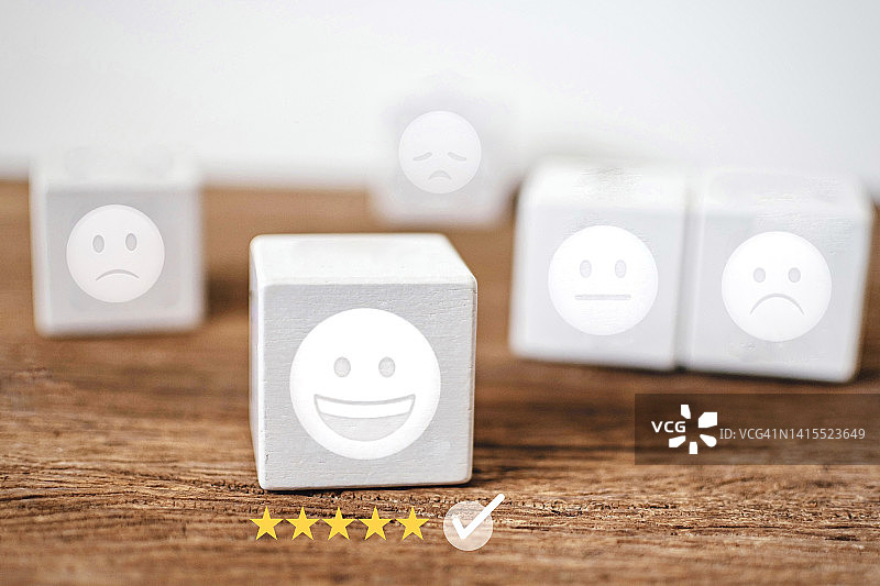 评论，评分满意度概念图片素材