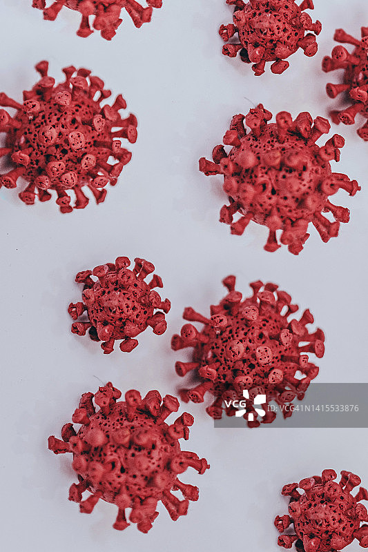 Covid-19 Omicron，冠状病毒，Covid-19，微生物学和病毒学概念图片素材