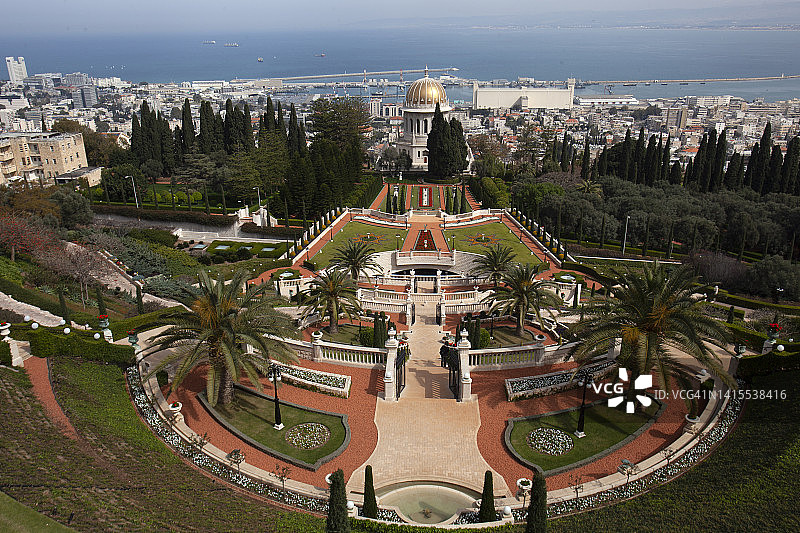 以色列海法巴哈伊花园图片素材