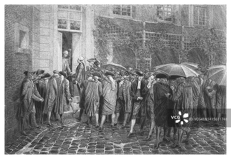 第三等级在网球场避难古老雕刻插图图片素材