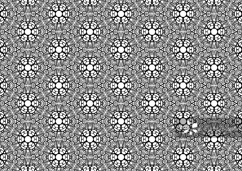 部落风格黑白图案图片素材