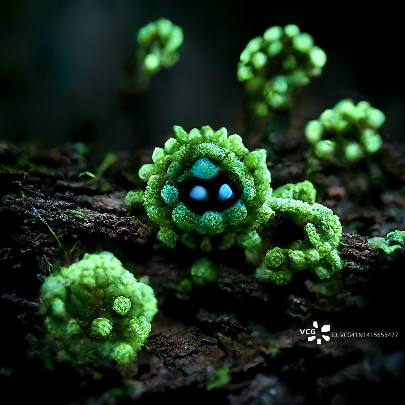 绿色病毒图片素材