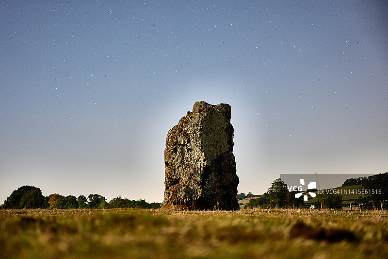萨默塞特郡斯坦顿德鲁石圈图片素材