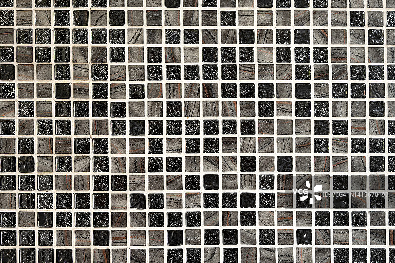 黑棕色马赛克瓷砖纹理背景图片素材