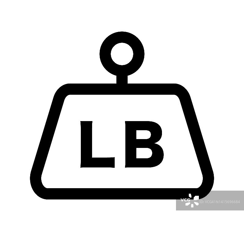 磅重图标。磅图标。矢量图图片素材