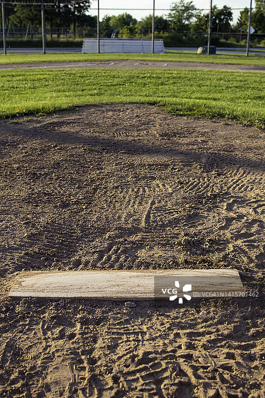 从投手丘观看（棒球）图片素材