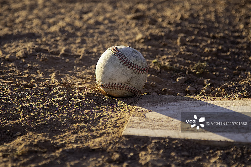 从投手丘观看（棒球）图片素材