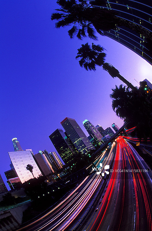 洛杉矶城市天际线图片素材