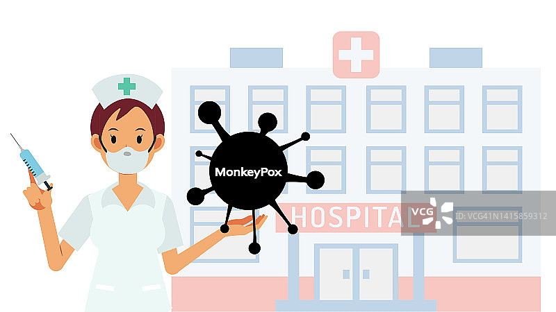 护士注射猴痘疫苗图片素材