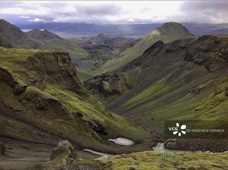 在劳加维格尔小径上徒步旅行图片素材